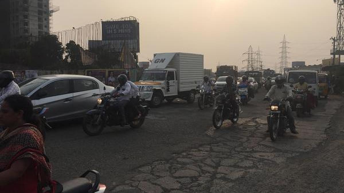 A dangerous spot on Poonamallee High Road The Hindu