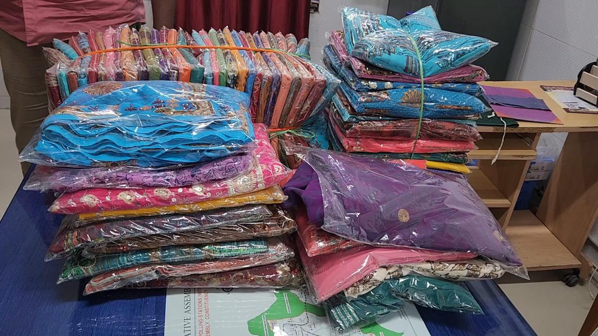 Officials seize sarees, unaccounted cash in Vellore and Tirupattur