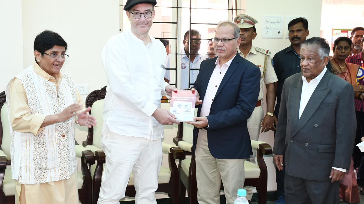 French translation of Kiran Bedi’s book released in Puducherry