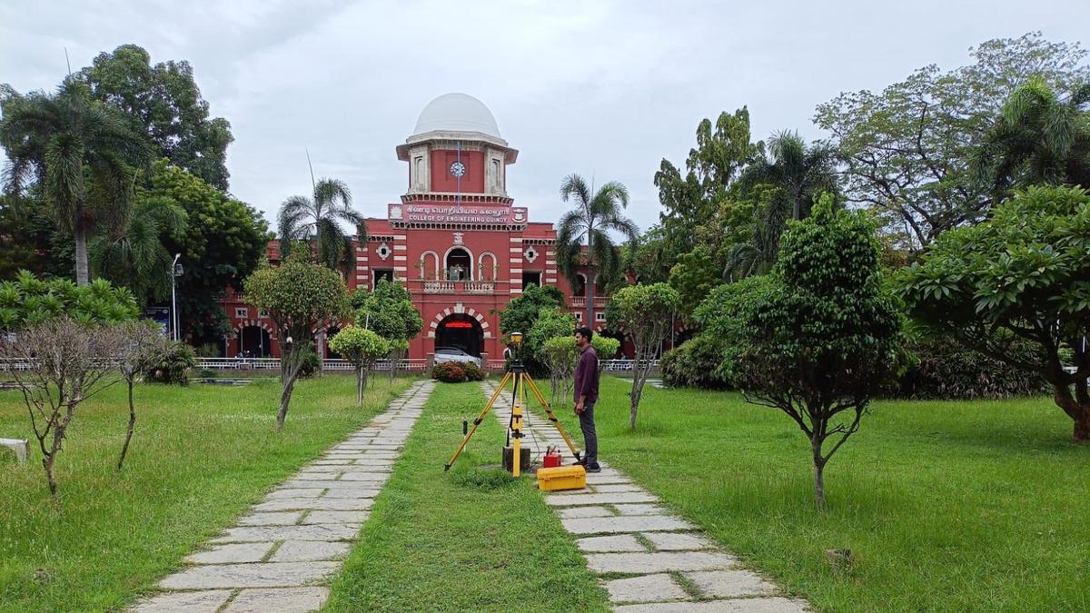 Survey done to fix accurate elevation for new flood channel from South Buckingham Canal