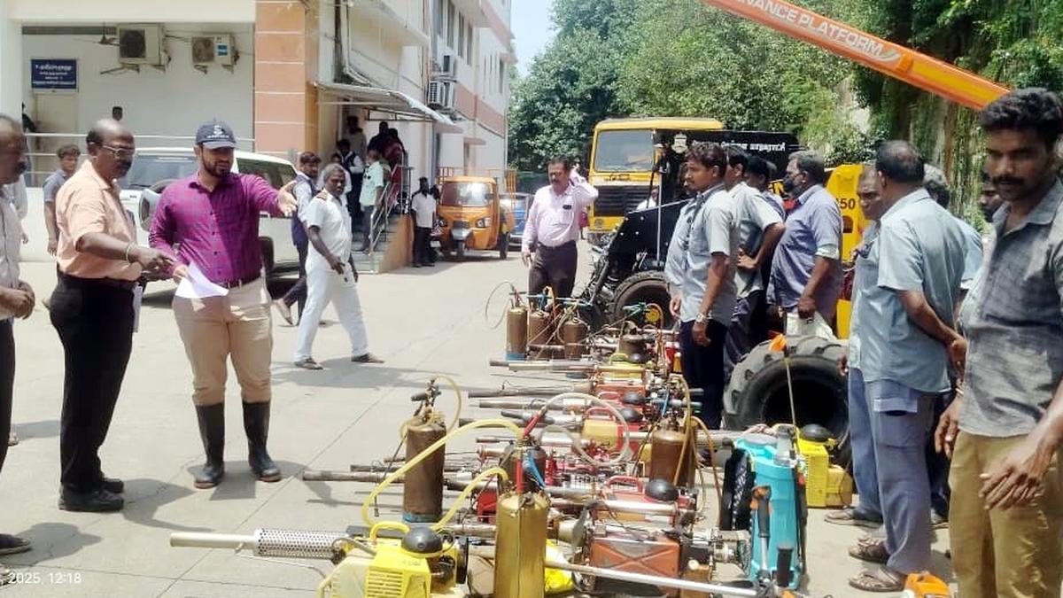 Greater Chennai Corporation deploys vehicles, equipment for Northeast monsoon preparedness
