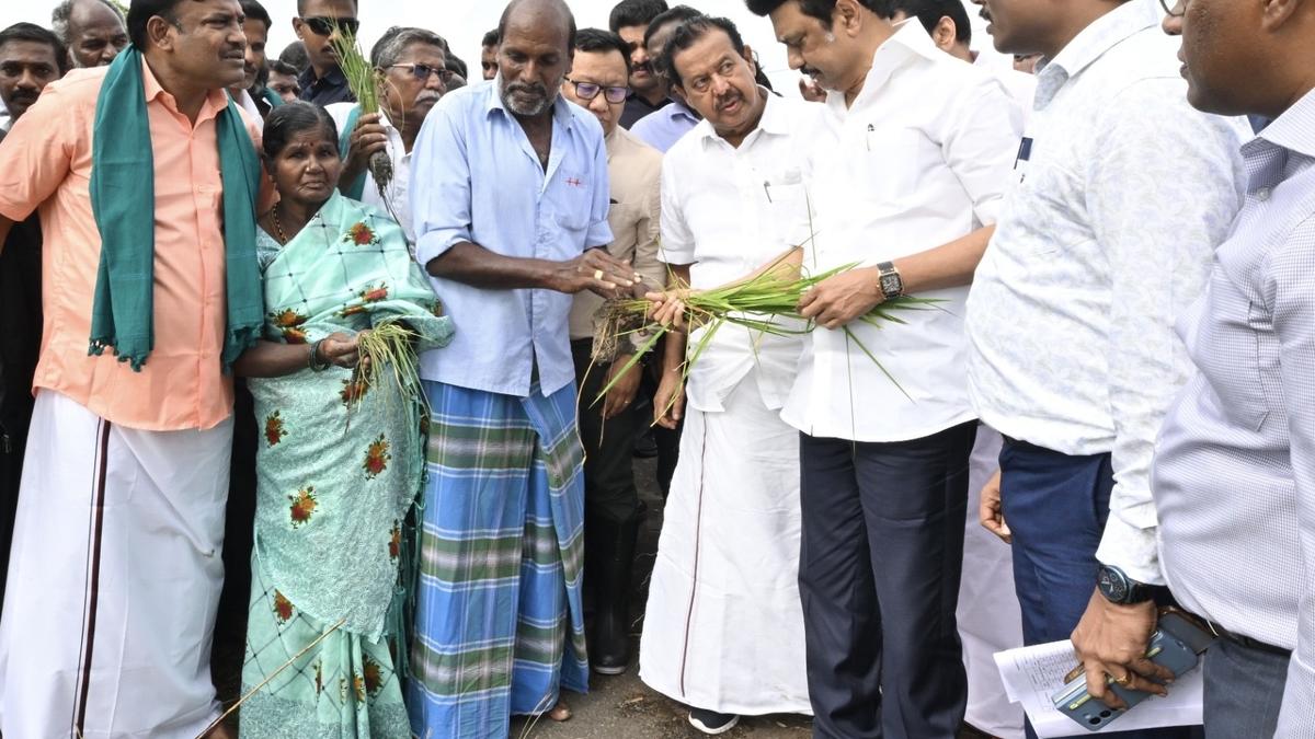 Stalin visits cyclone-hit areas in Villupuram, distributes relief to residents