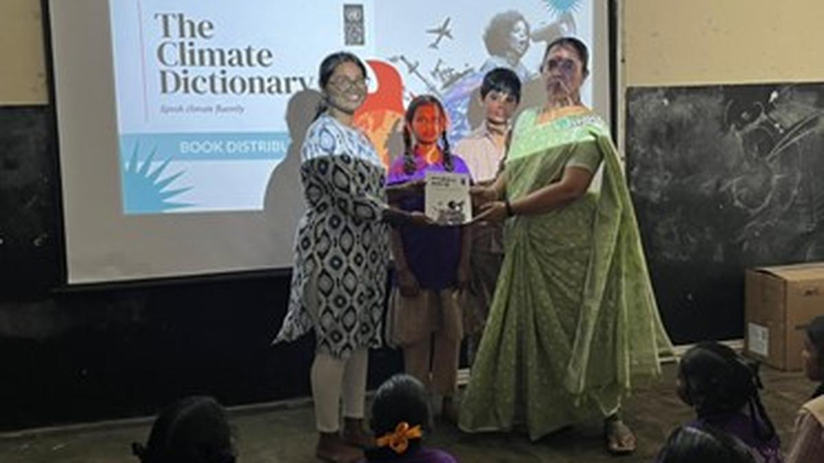 NGO distributes Tamil climate dictionary to schools in Chennai