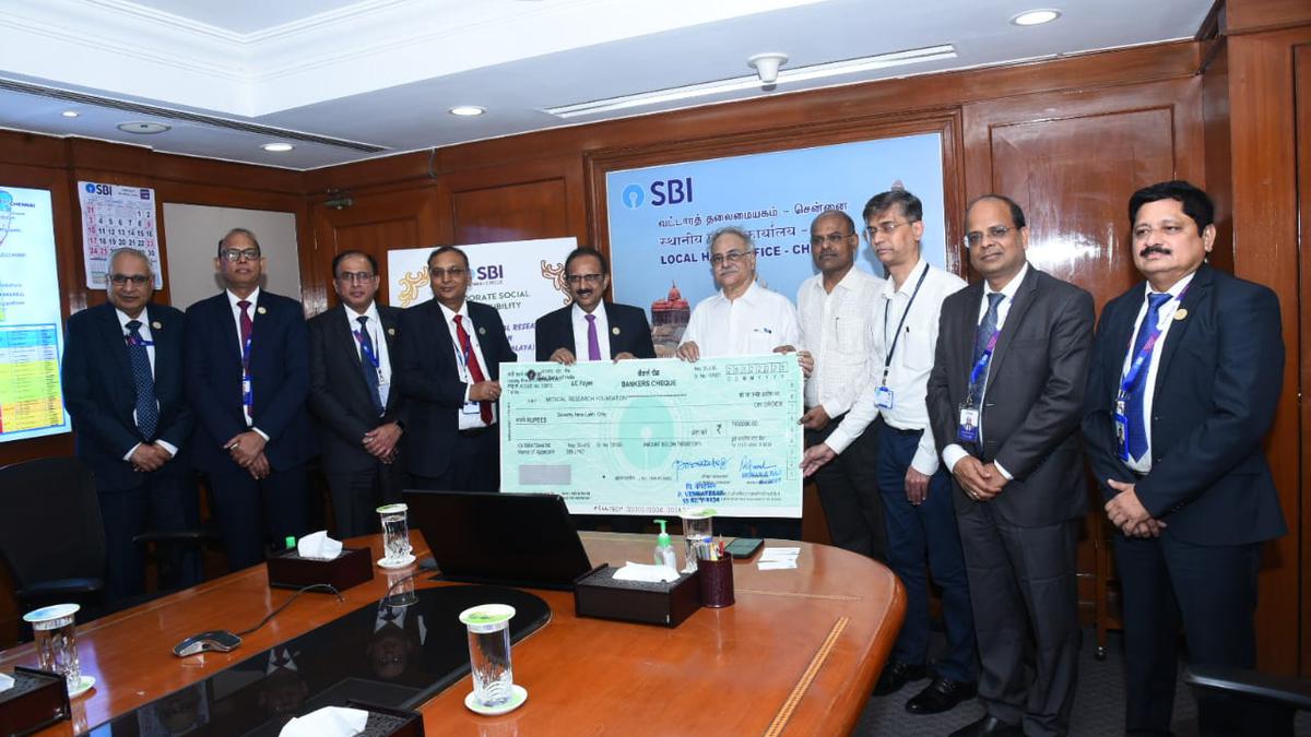 SBI donates ₹79 lakh to Sankara Nethralaya for medical equipment