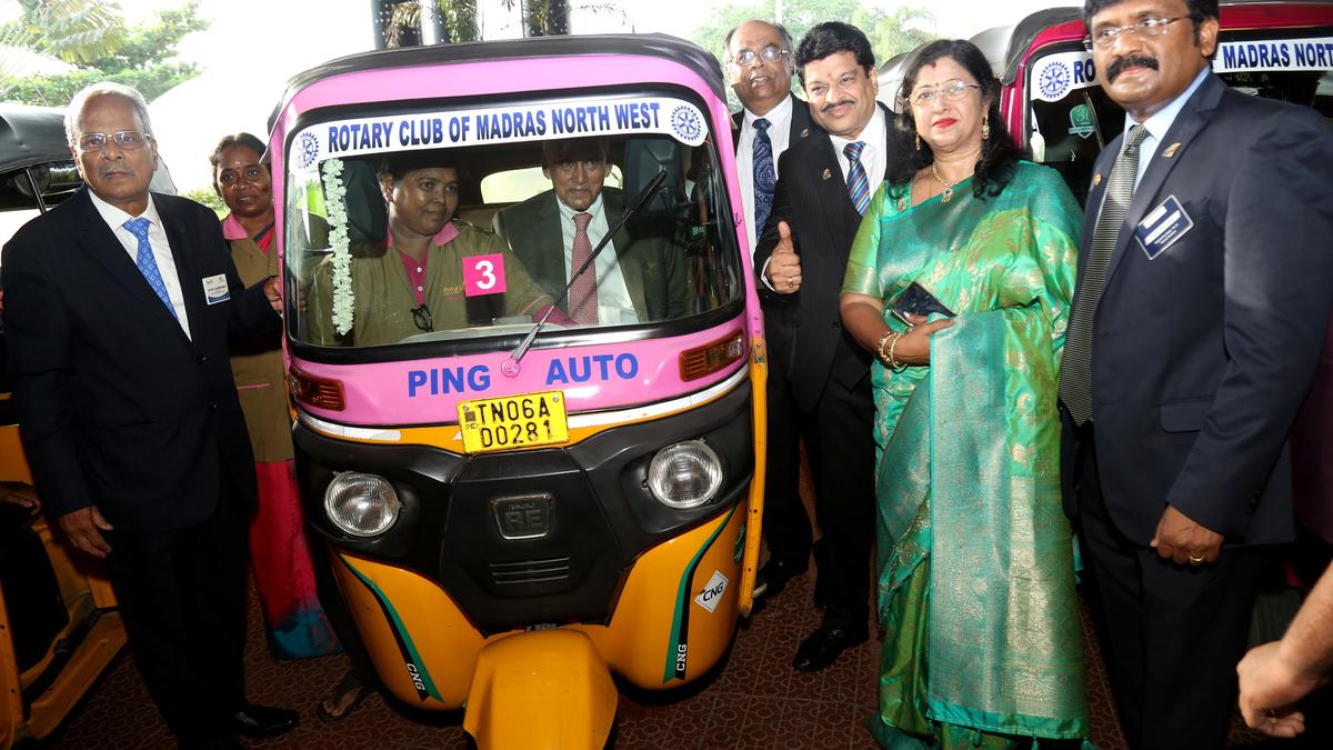 Rotary Club of T. Nagar distributes 101 autorickshaws to women