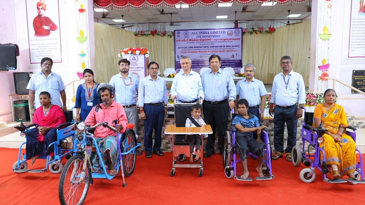 NLCIL distributes assistive devices to PwDs