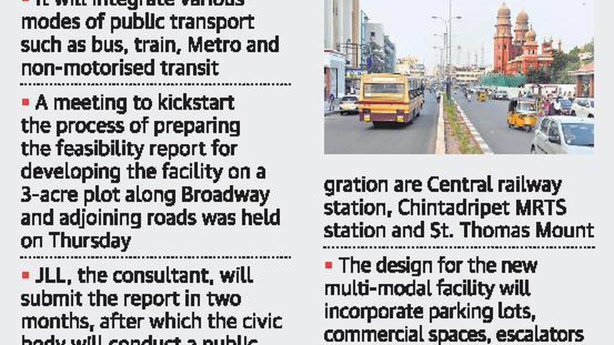 City’s first multi-modal facility soon in Broadway - The Hindu