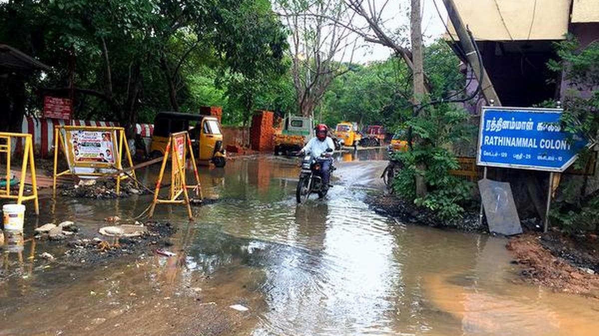 Colony in Vadapalani remains under water The Hindu