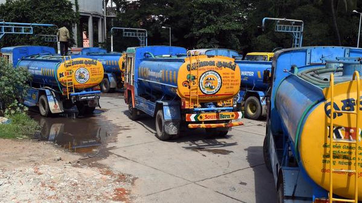 Chennai water tanker strike ends, for now The Hindu