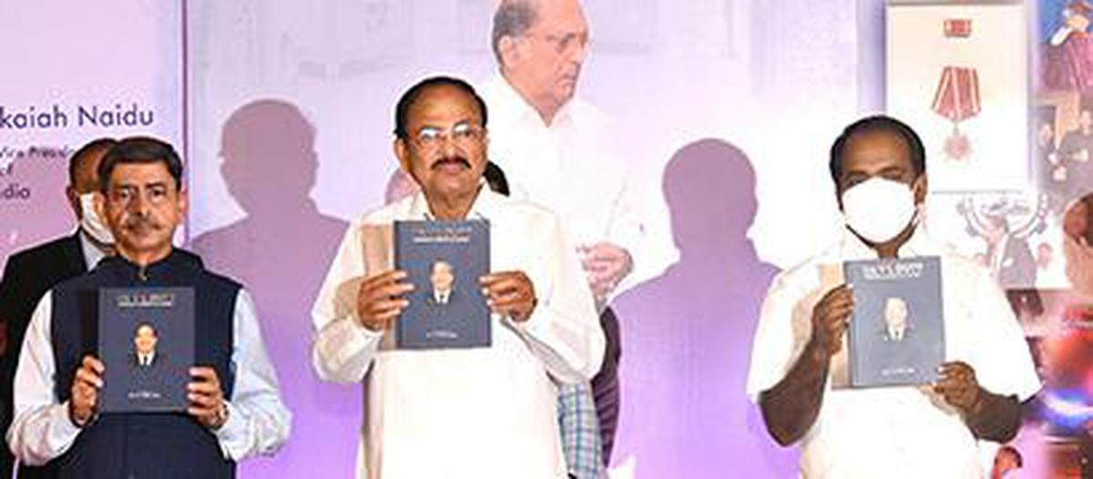 Venkaiah Naidu Launches Book - The Hindu