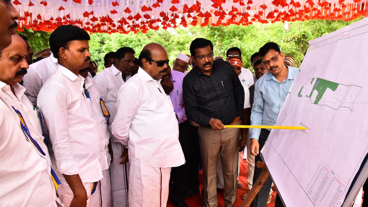 Minister Velu inspects land for first government medical college in Tirupattur