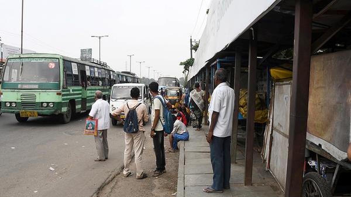 A display board at West Tambaram bus terminus causes confusion The Hindu