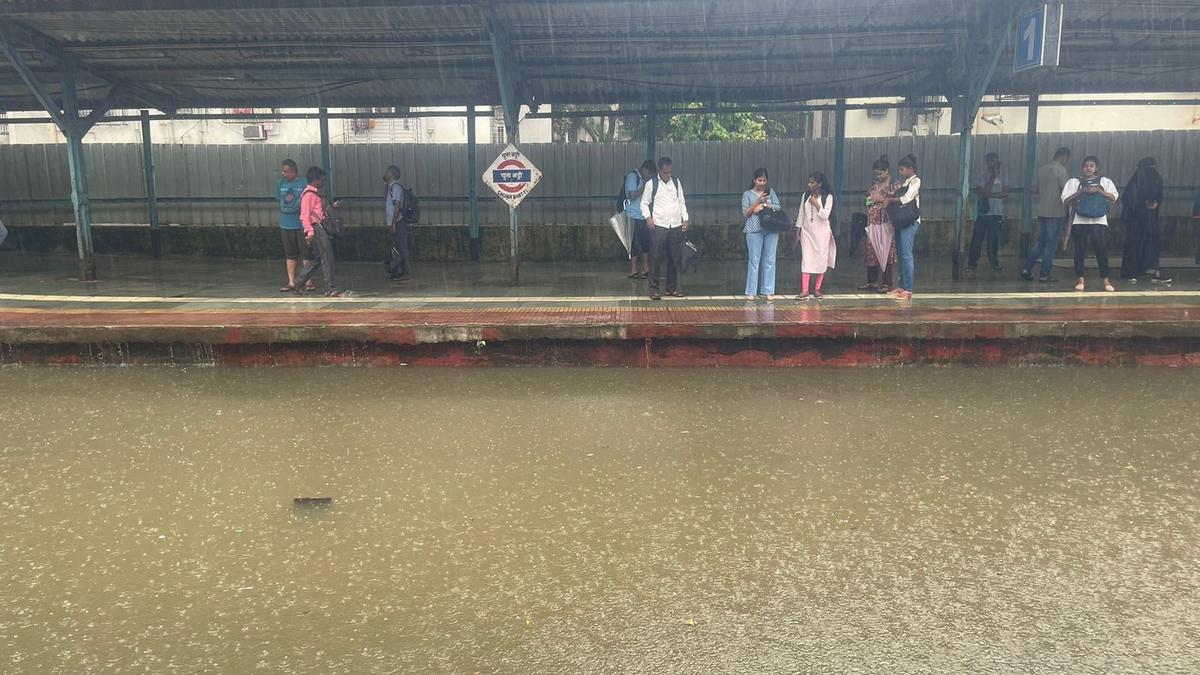 Mumbai rain LIVE updates: Heavy rain lashes Mumbai; train services affected