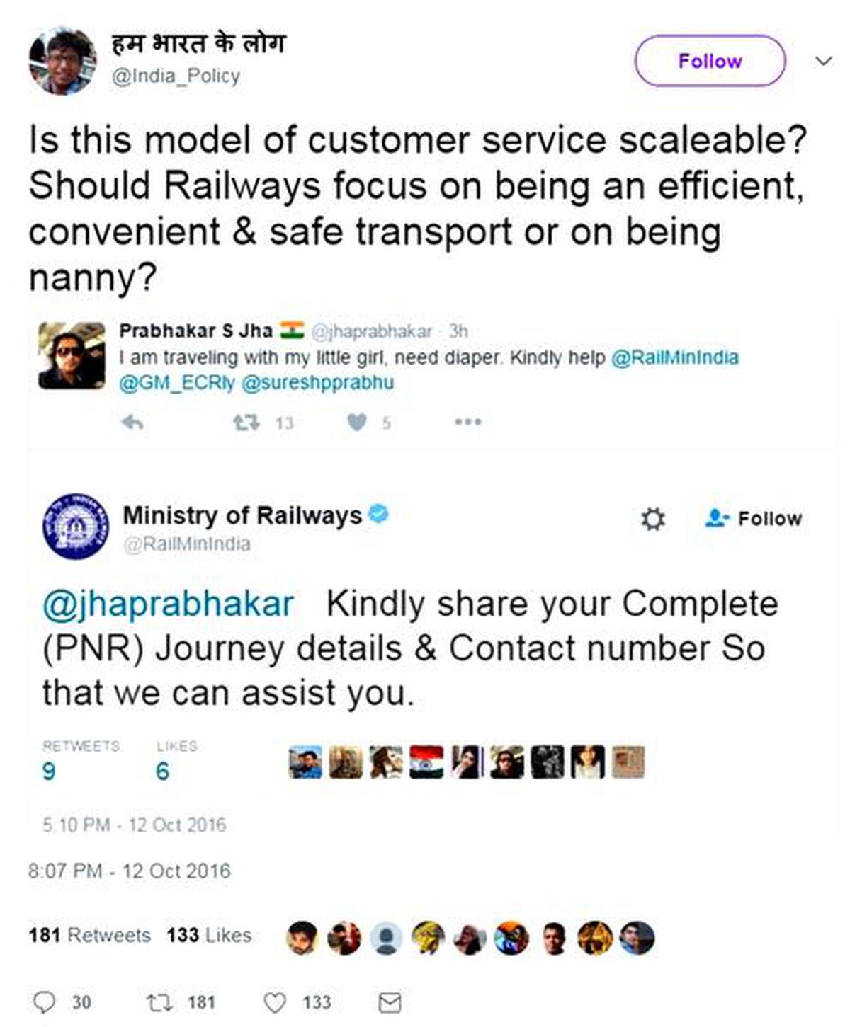 Twitter trouble: railway officials complain as passengers tweet 