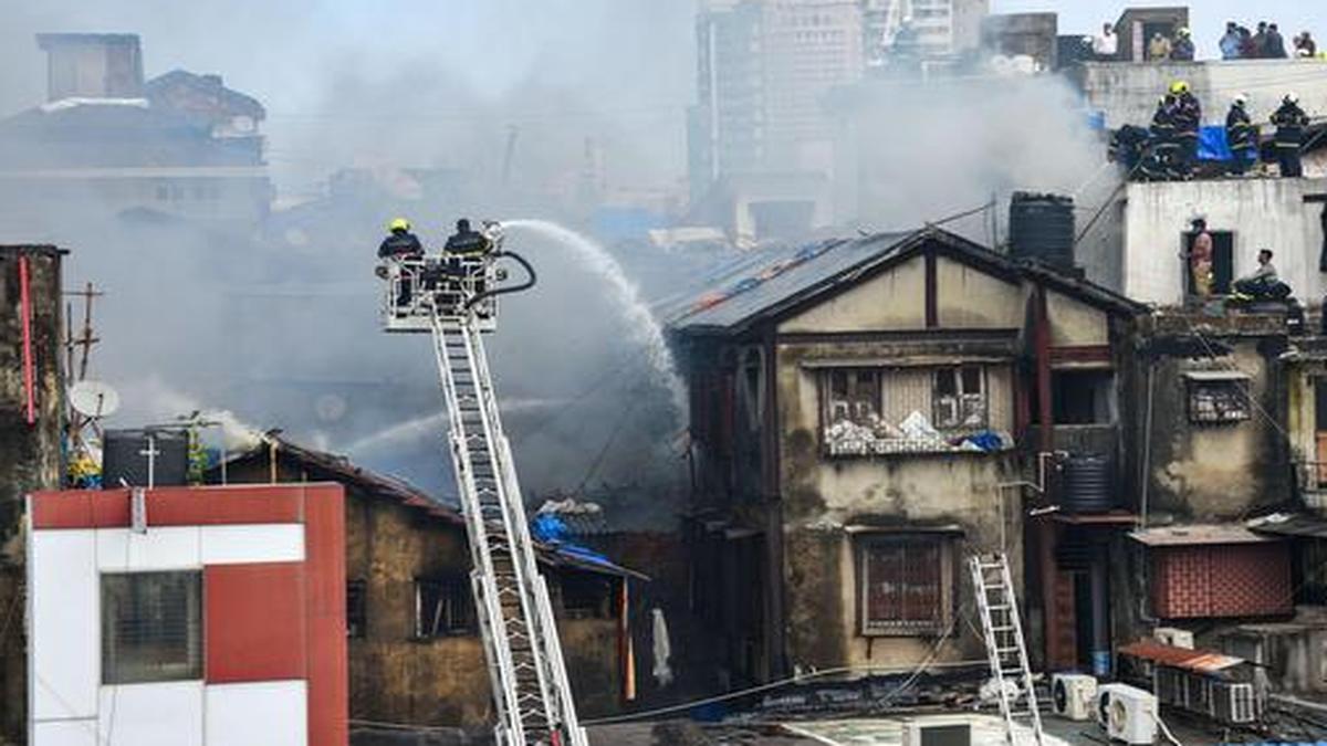 Mumbai market fire yet to be doused even after 40 hours - The Hindu