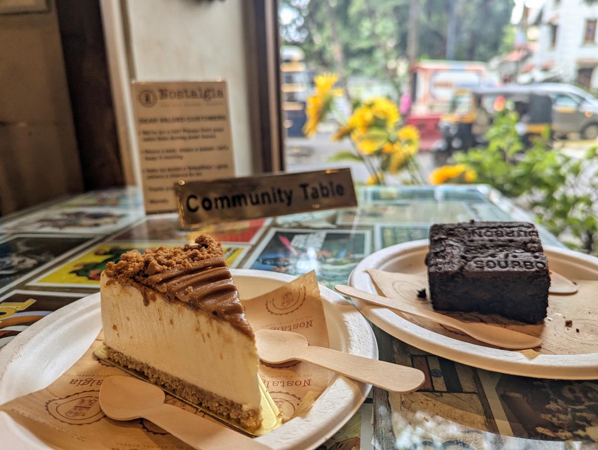  Lotus Biscoff cheesecake and Bourbon brownie