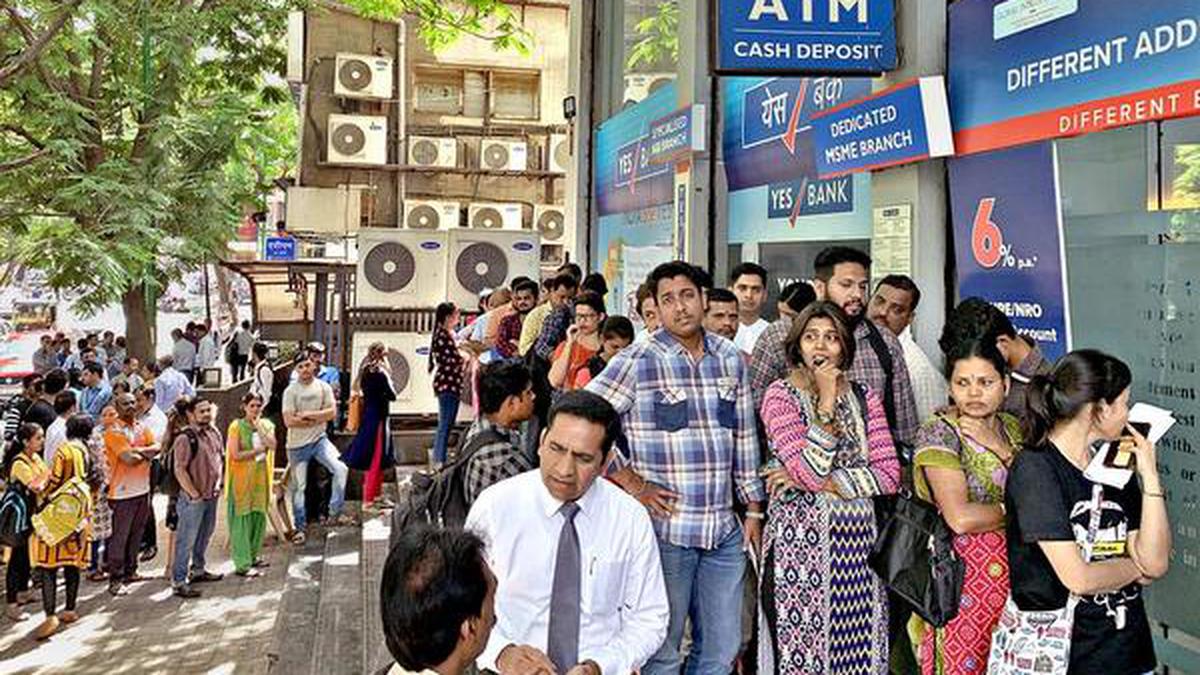 Yes Bank customers scramble for cash withdrawal at branches, most ATMs run dry