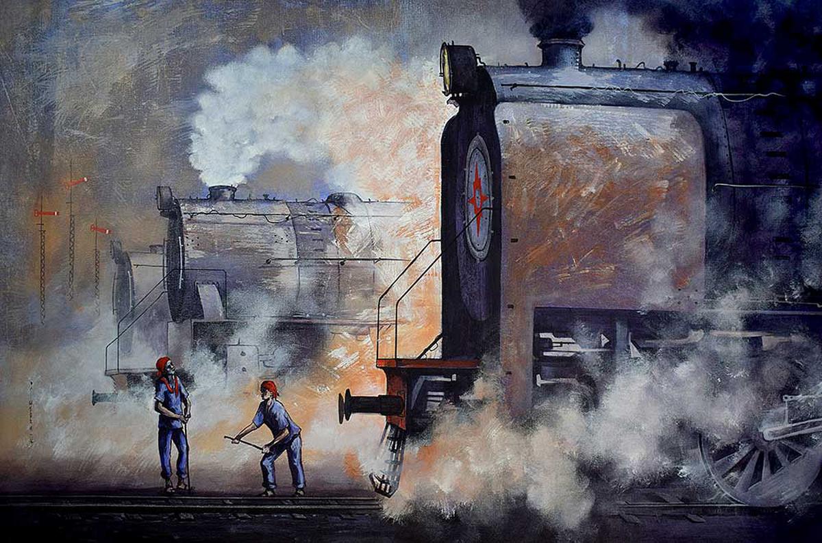 In 1993, watching the entire train dismantled was quite disheartening for artist Kishore.