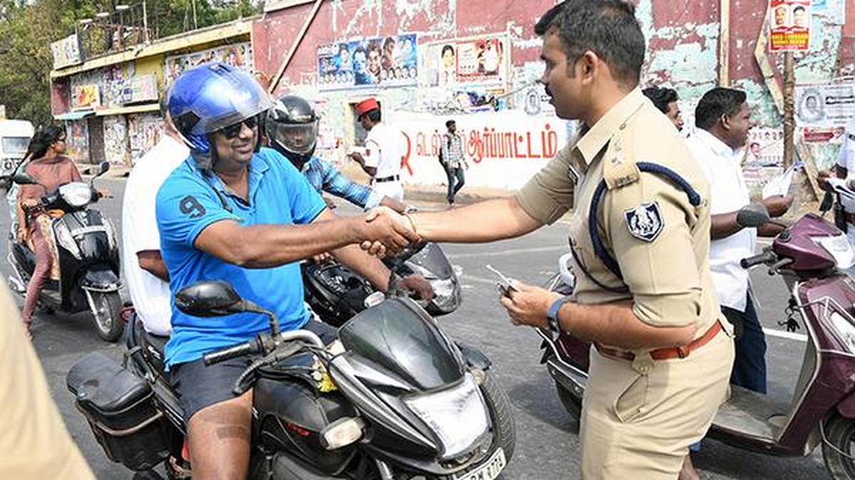 Helmet rule Little enforcement or compliance on day one The Hindu