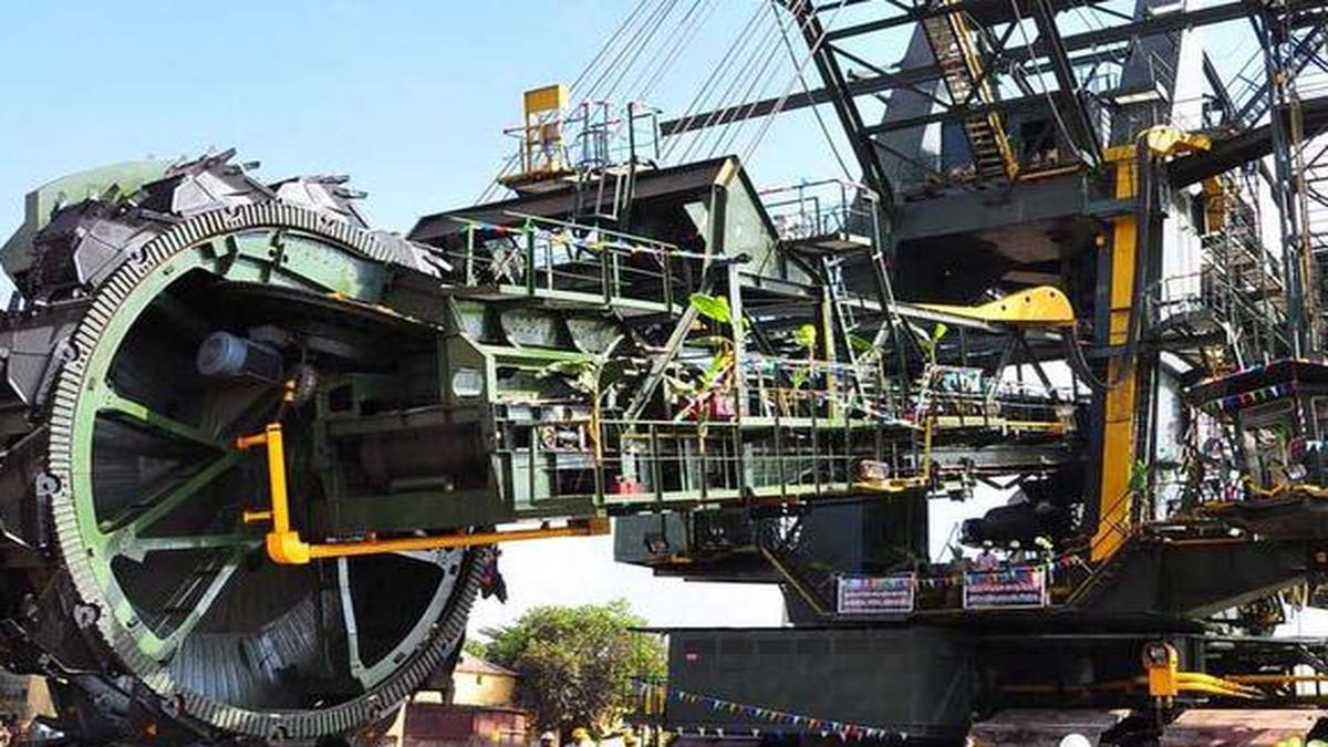 Bucket wheel excavator overhauled at NLC The Hindu