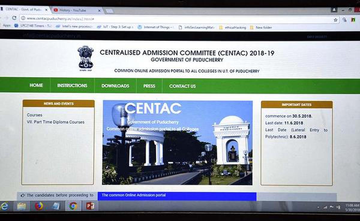 Centac releases draft merit list for admission The Hindu