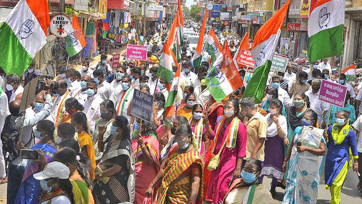 Congress holds protest against Pegasus spying controversy