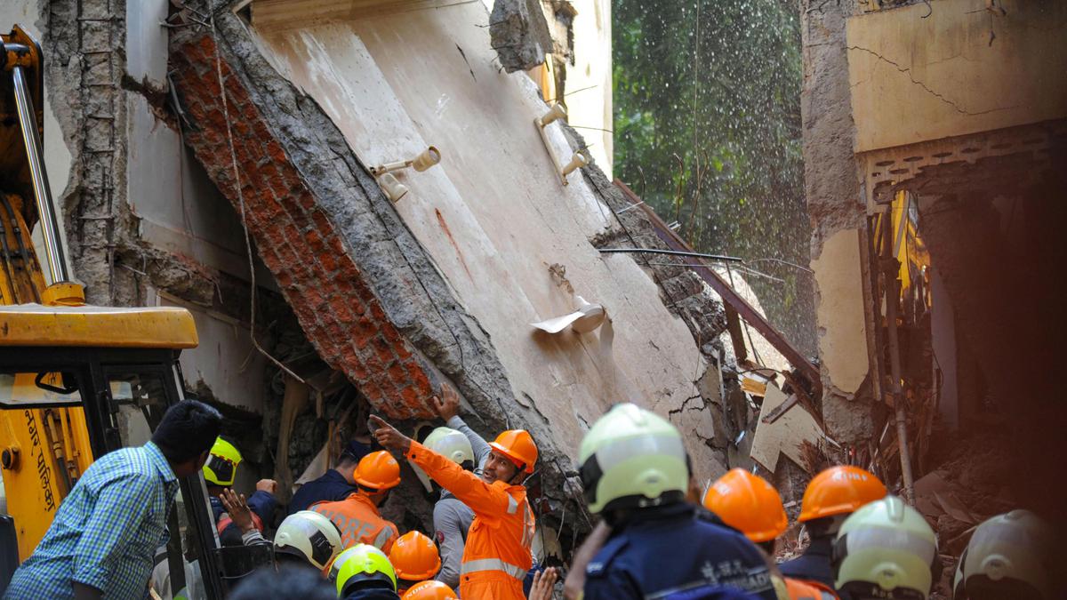 Building collapses in Navi Mumbai; Two rescued, search on for one feared trapped