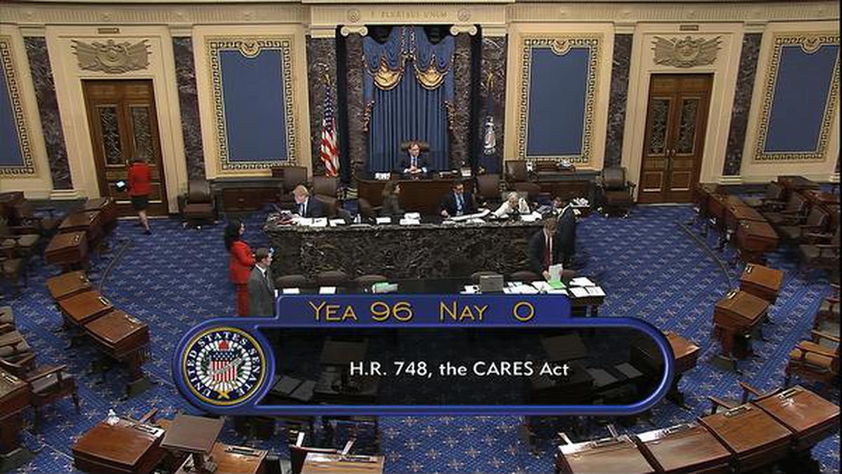 U.S. Senate unanimously passes $2.2 trillion coronavirus rescue package