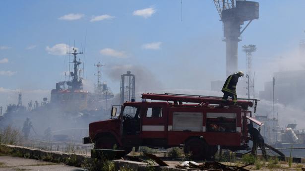 Russia says strike on Odessa port hit Ukrainian ‘military infrastructure’