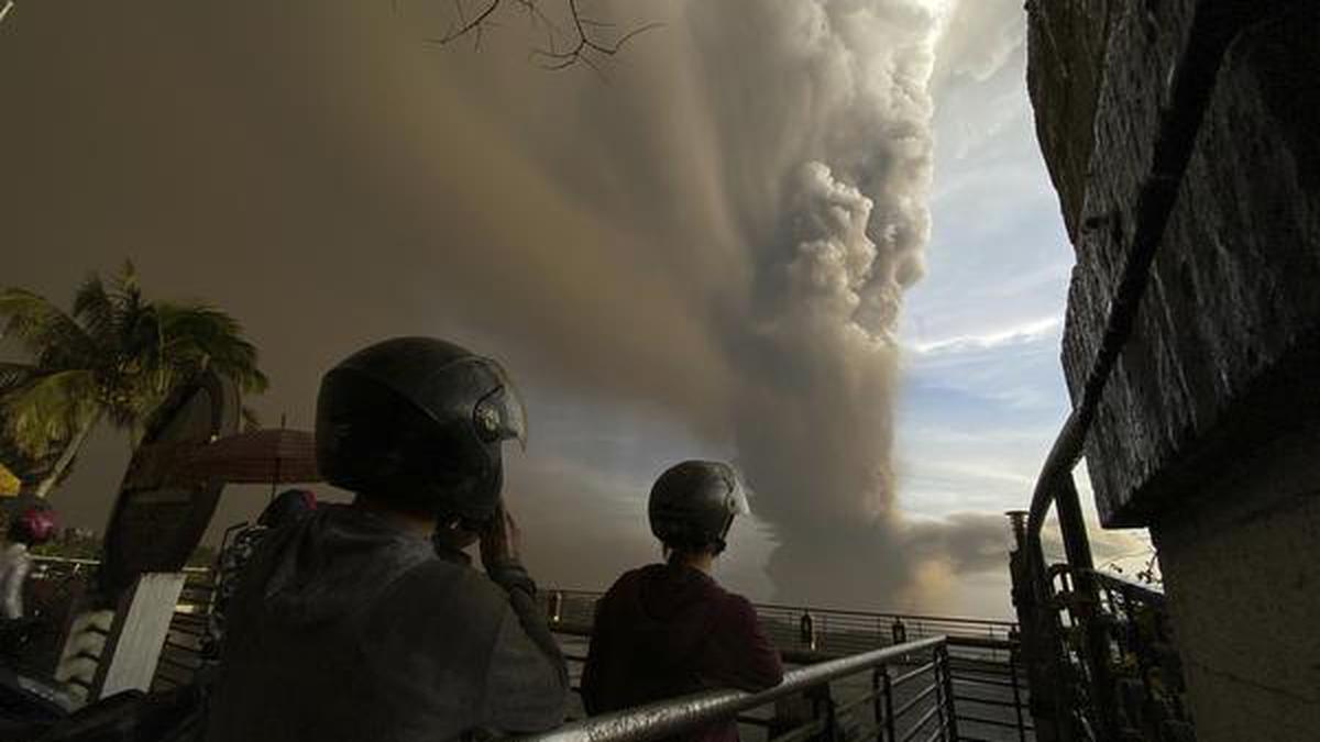 Lava gushes from Philippine volcano as ash spreads to Manila