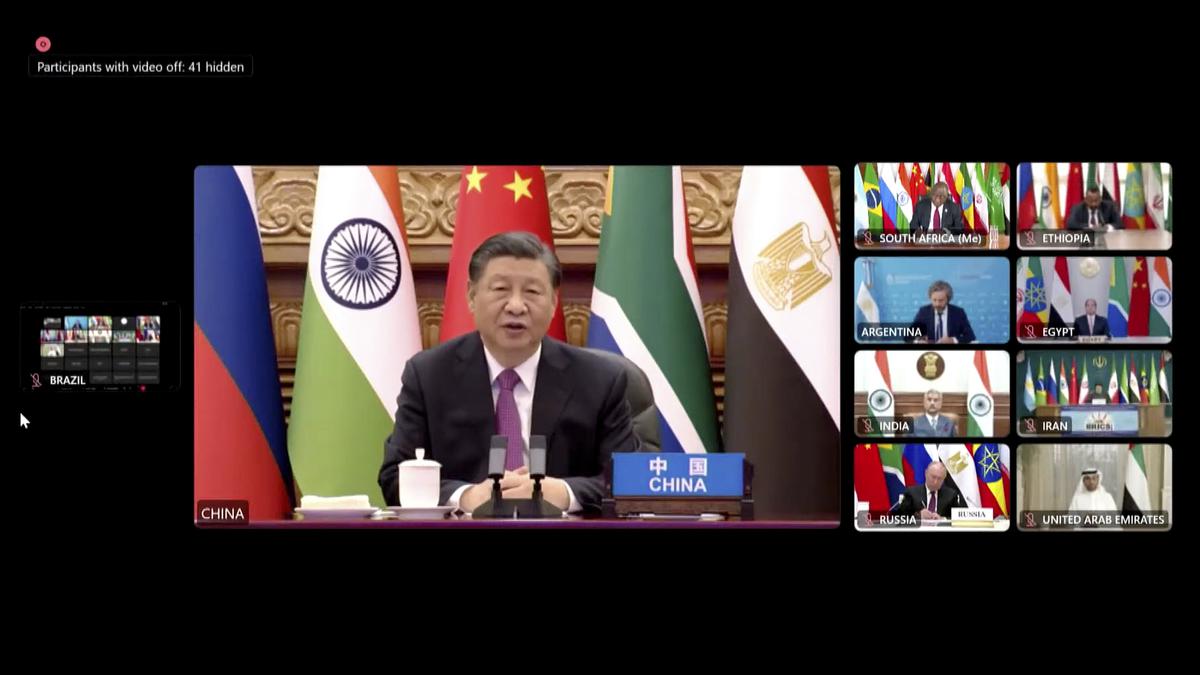 At BRICS meeting, Chinese President Xi Jinping calls for “immediate ceasefire” in Gaza