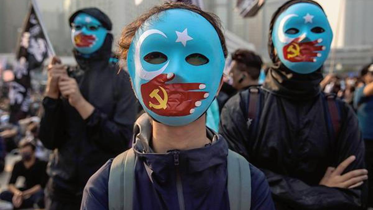 Hong Kong protesters rally for Uighurs