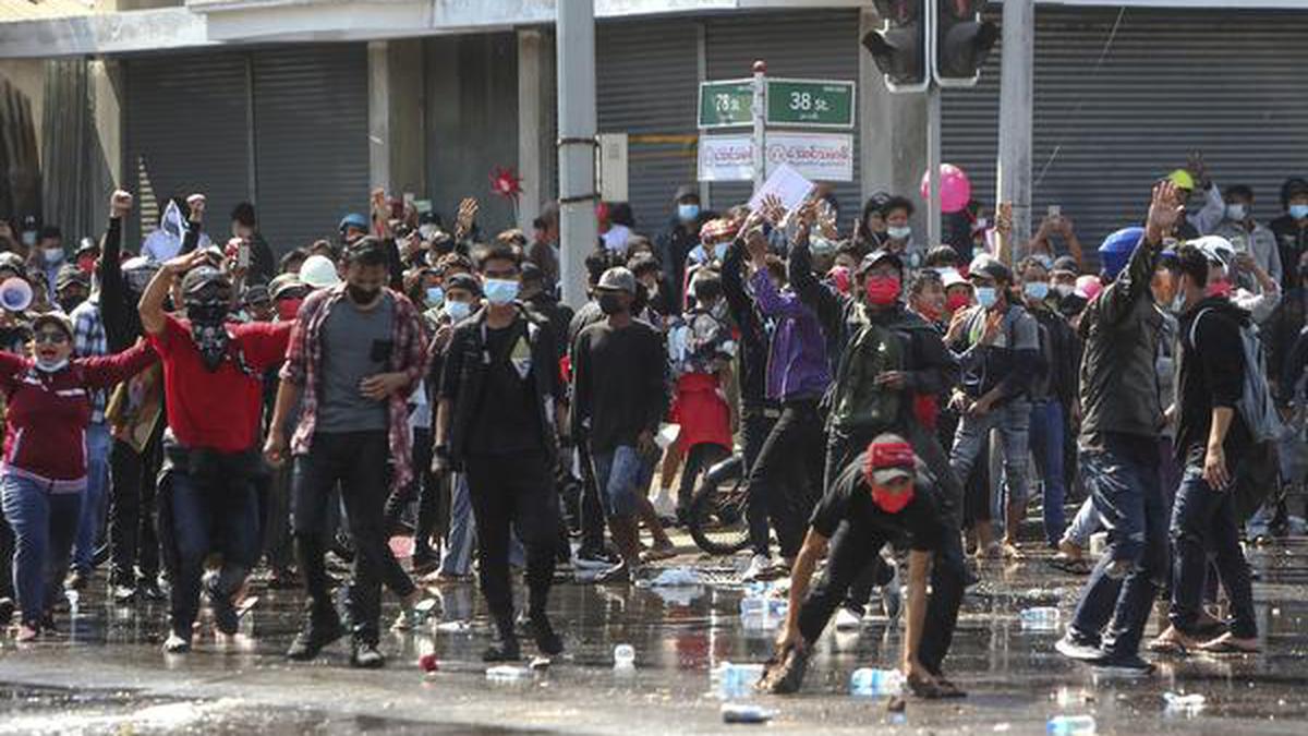 Myanmar Police Fire Rubber Bullets At Anti-coup Protesters - The Hindu