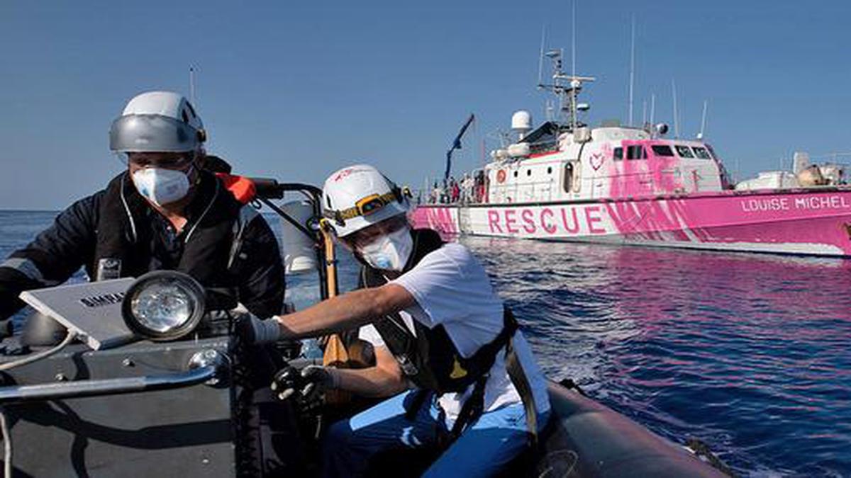 Banksy Funds Refugee Rescue Boat The Hindu