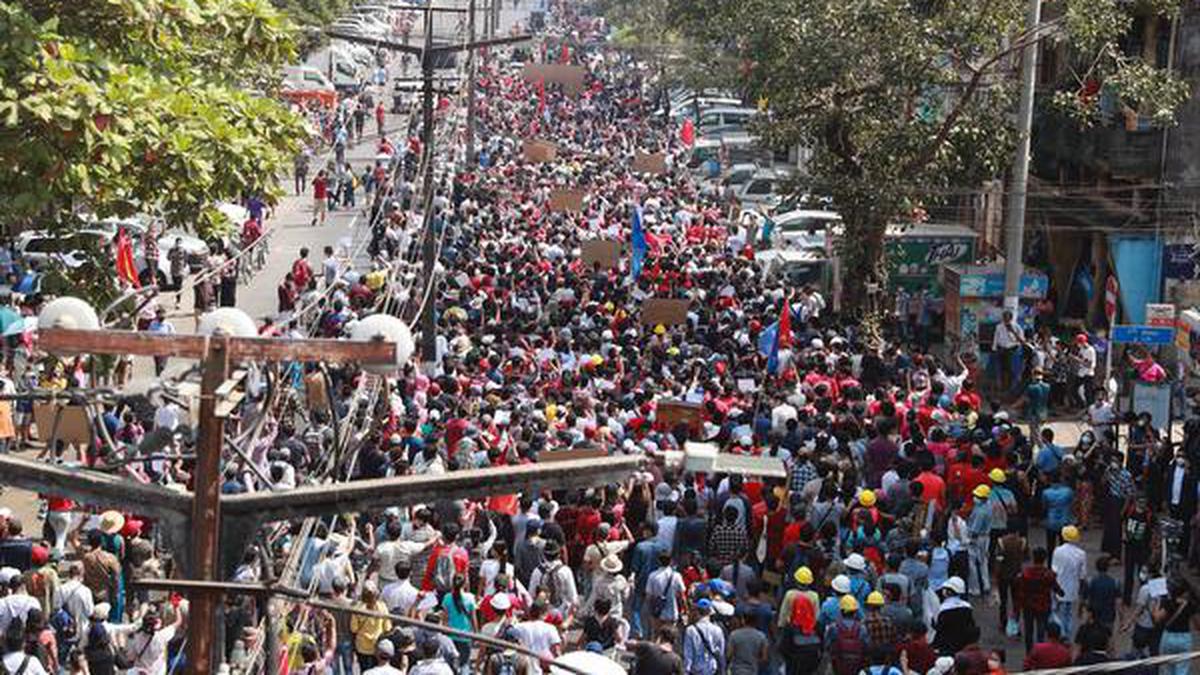 Tens of thousands rally in protests against Myanmar coup