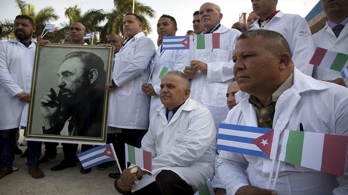 Cuban doctors fighting virus around world