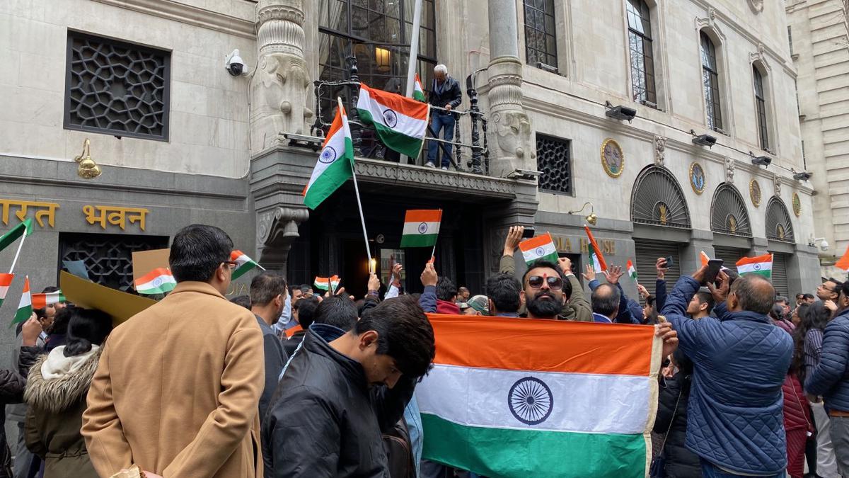 Diaspora gathers in solidarity outside Indian High Commission in London as another protest planned for March 22