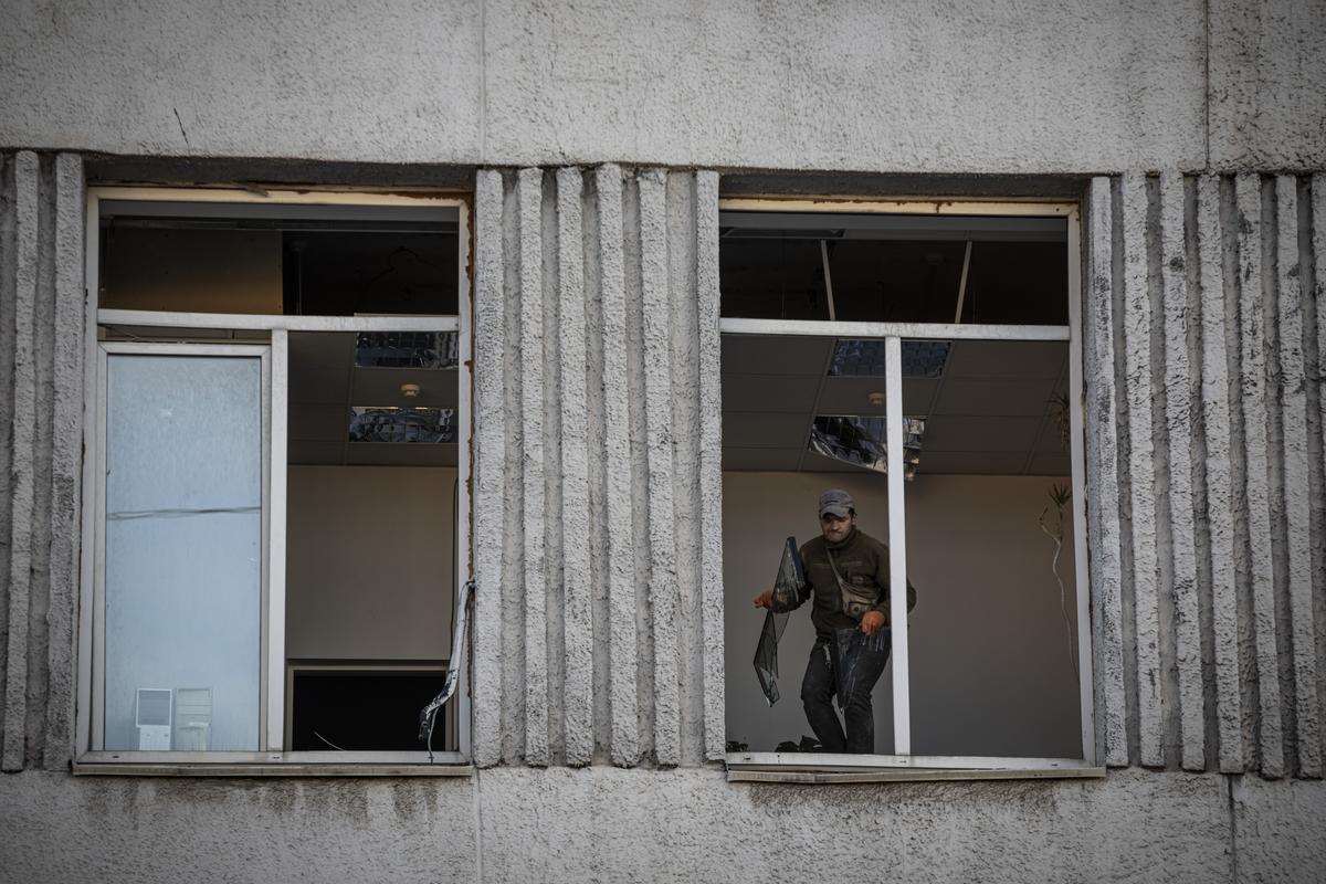 Ukraine's Kyiv area hit by Iranian-made kamikaze drones