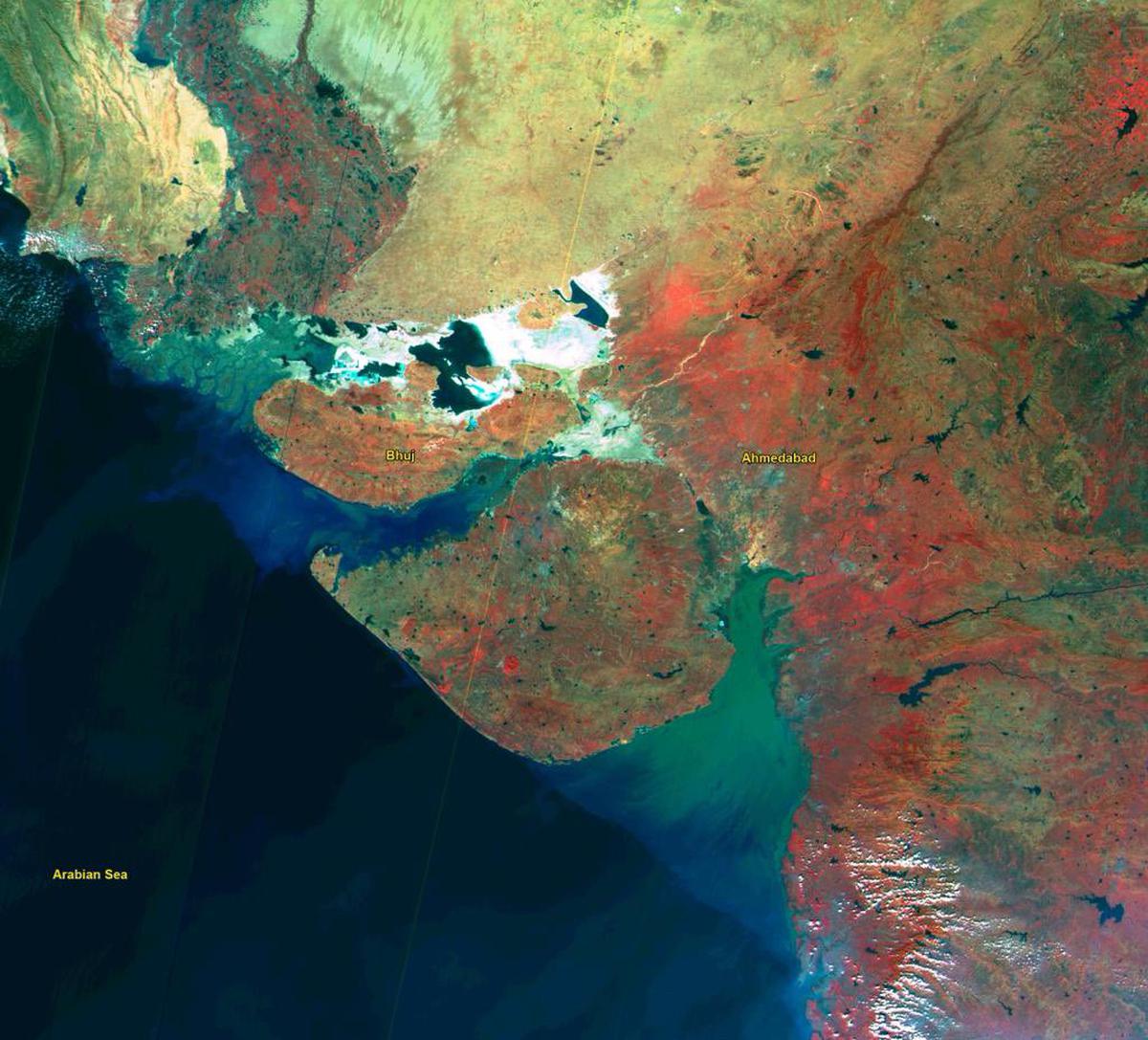 PM Modi shares 'breathtaking' Gujarat images taken by EOS-06 satellite