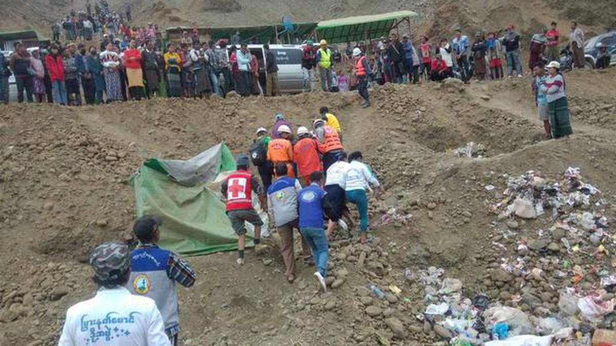 Myanmar landslip death toll rises to four, dozens still missing