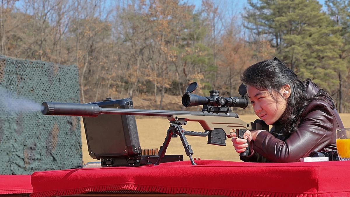 North Korea unveils image of Kim Jong Un’s daughter Kim Ju Ae firing rifle