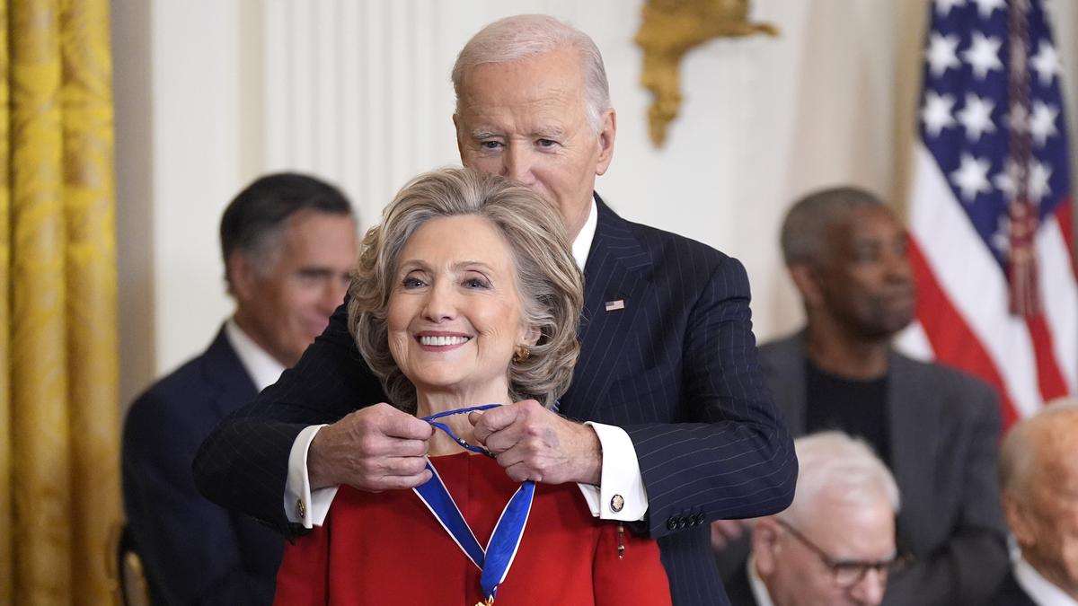 Joe Biden honours Hillary Clinton, George Soros, Lionel Messi with Presidential Medal of Freedom