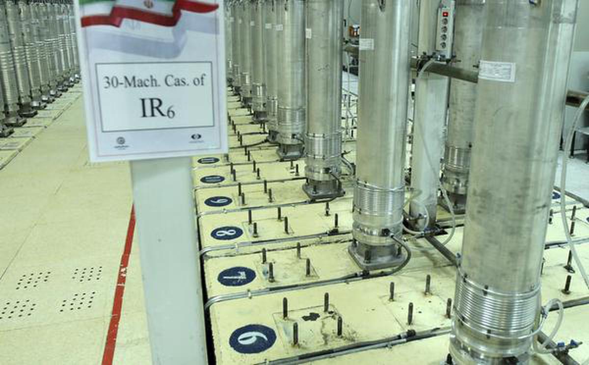 
File photo released by the Atomic Energy Organization of Iran shows centrifuge machines in the Natanz uranium enrichment facility in central Iran.