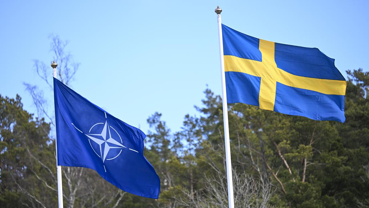 Sweden’s flag raised at NATO headquarters, cementing its place as the 32nd alliance member