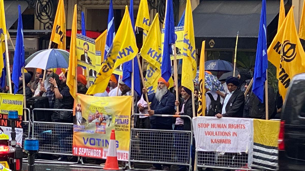 Pro-Khalistan protest in London subdued