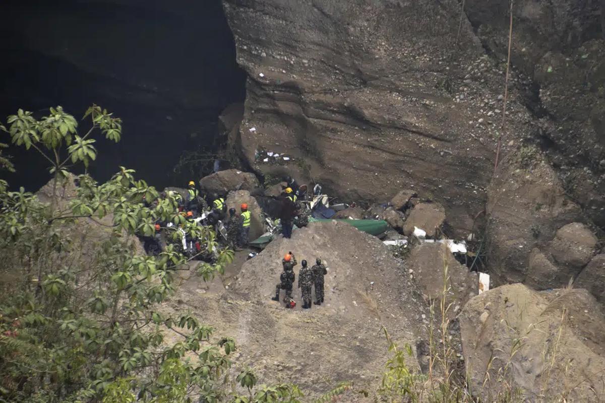 Nepal began a national day of mourning on Monday, a day after a plane crashed while attempting to land at the newly opened airport.