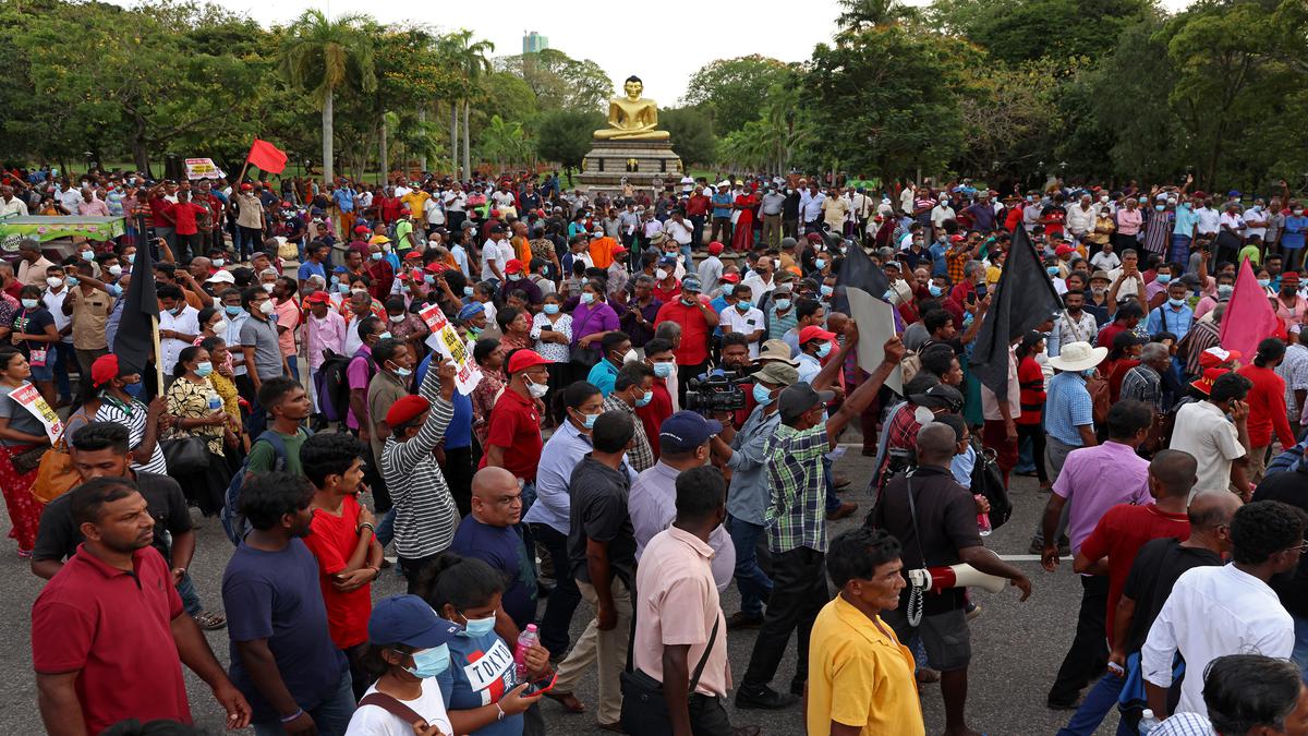 One protester shot dead by Sri Lanka police during anti-government protests, say officials