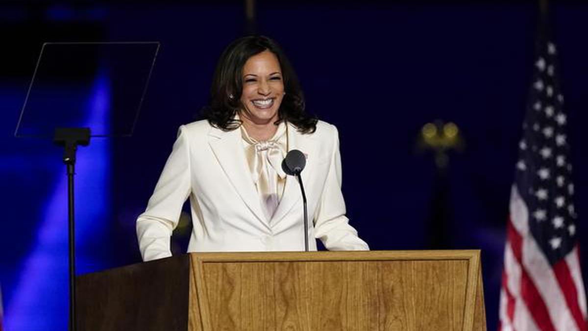 ‘I may be the first, but won’t be the last’: Kamala Harris in her first speech as VP-elect