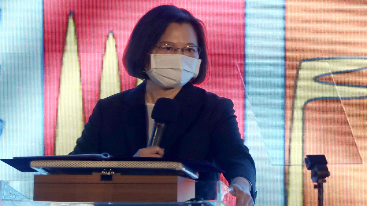 Taiwan's Tsai Ing-wen says no backing down to Chinese aggression