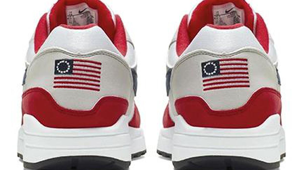 Banned nike sales flag shoes